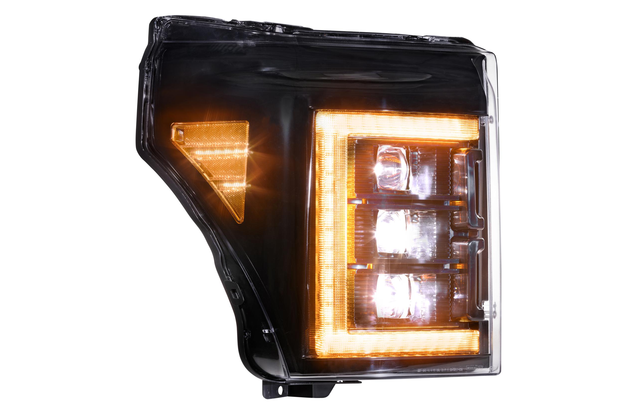 Morimoto Ford Super Duty (11-16) XB LED Headlights (Amber DRL) | LF505